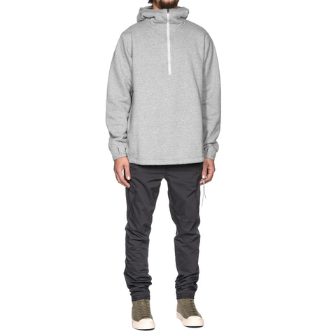 Cyclist Half Zip Hoody Cotton Sweat H. Gray