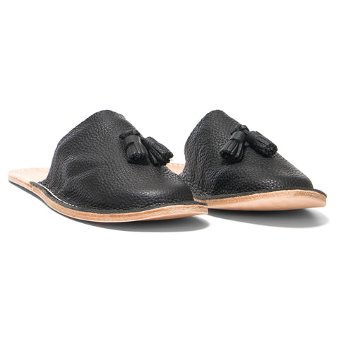 Hender Scheme Leather Slipper Black
