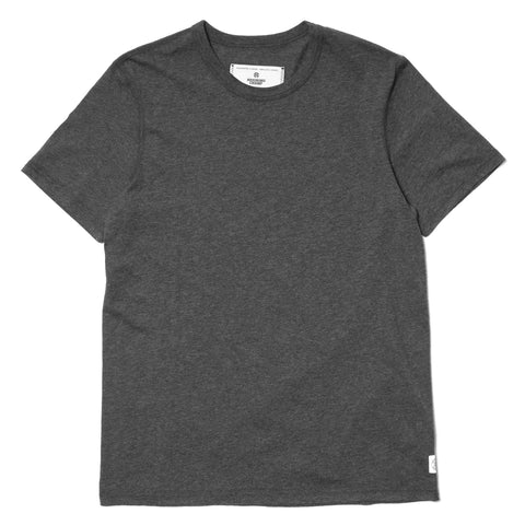 Reigning Champ Core Cotton Jersey SS Crewneck Tee H.Charcoal