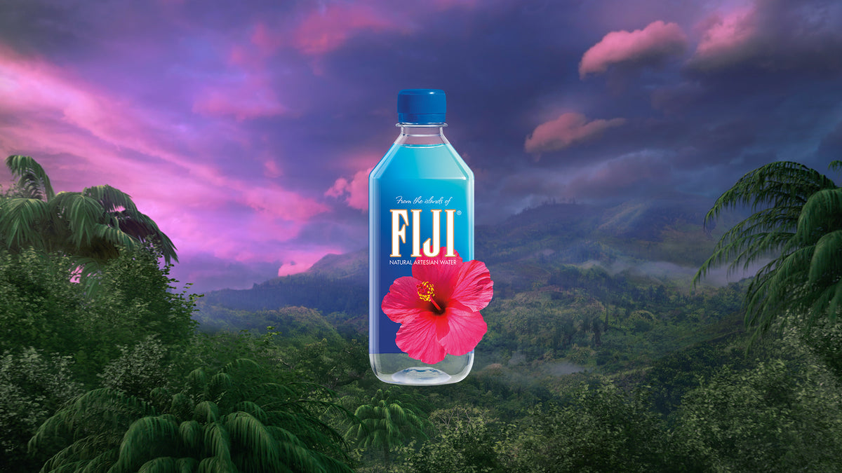 drinking fiji water