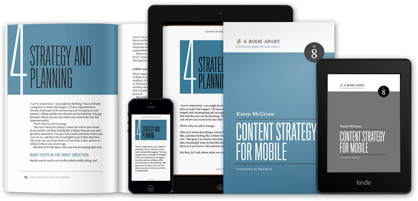 Content Strategy for Mobile in den verschiedenen Versionen