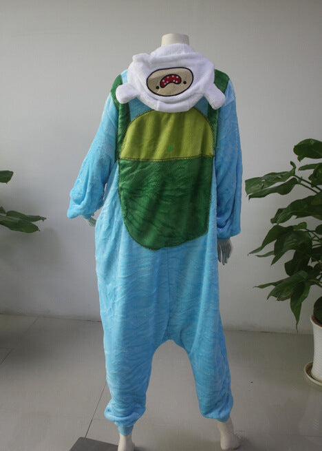 Adventure Time Finn Jack Sloth Onesie Pajamas Jumpsuit Unisex
