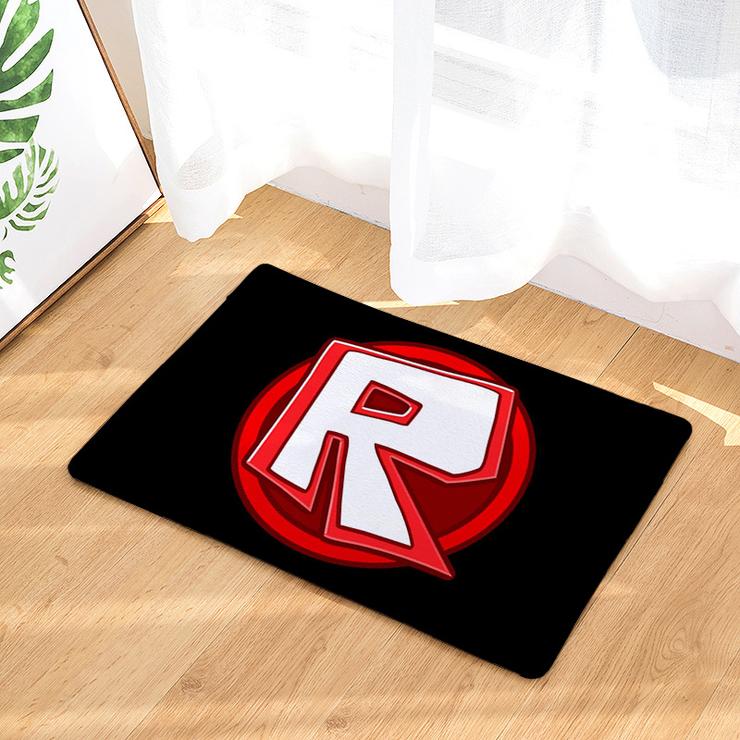 Roblox R Logo Rugs Entrance Doormats Carpet Floor Mats Anti Slip