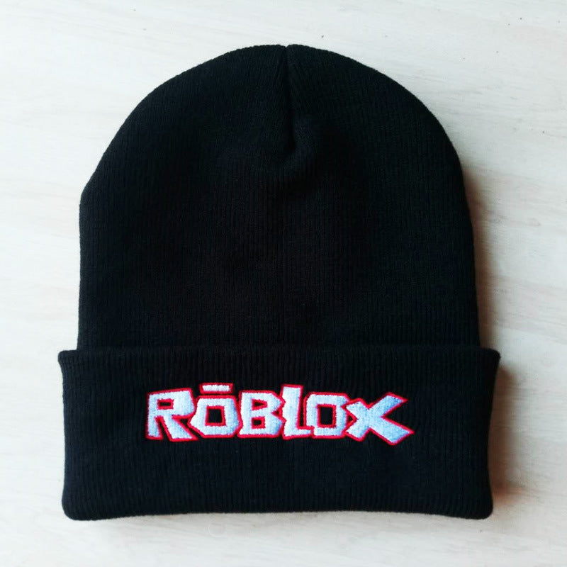 Roblox Knit Hat Wool Windproof Warm Woolen Sleeve Cap Prosholiday