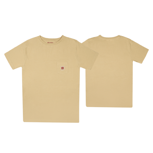 MEN teeshirt - Pocket Almond