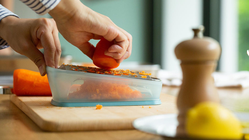 shredding carrots for honey dressing recipe