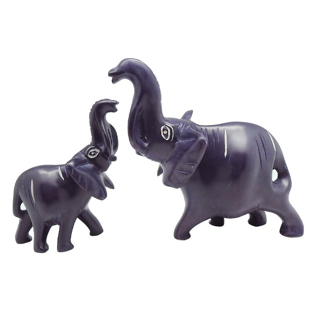 Lucky Purple Elephant Soapstone | Field Museum Store