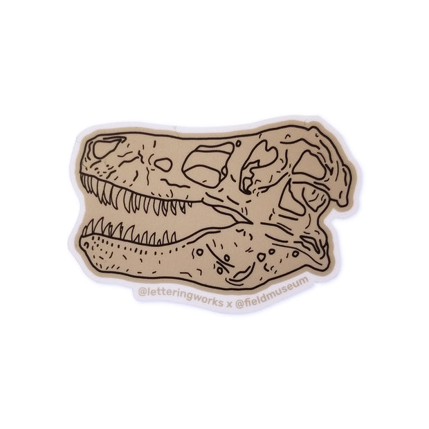 SUE the T. rex Skull Sticker