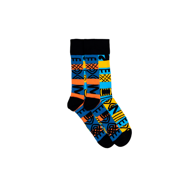 Adinkra Black Men's Socks