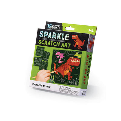 Dinosaur Sparkle Scratch Art Kit