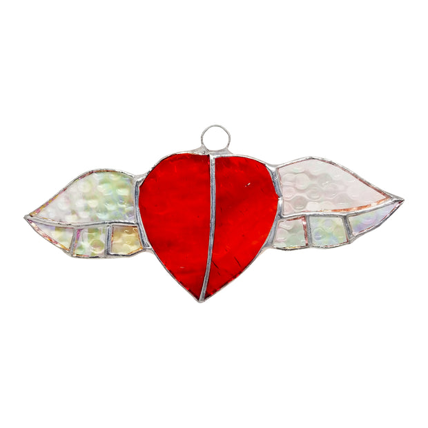 Windowpane Winged Heart Ornament