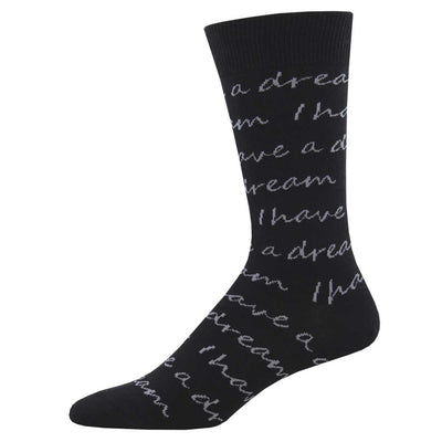 I Have A Dream Script Men's Socks | Field Museum Store