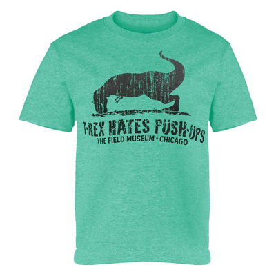 T. rex Hates Push Ups Youth T-Shirt | Field Museum Store