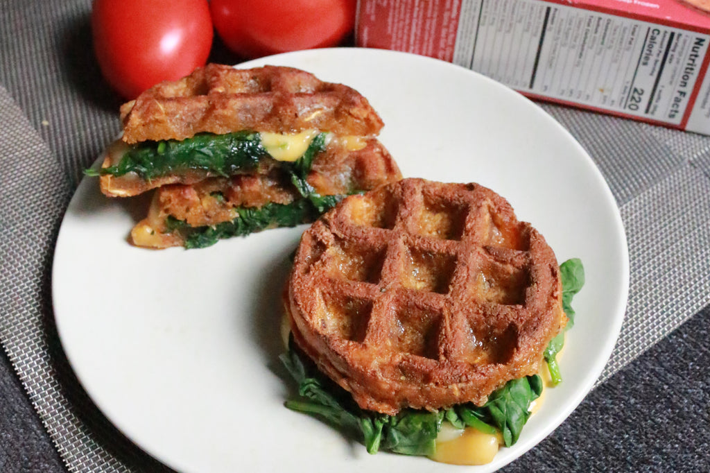 Tomato Basil Swapple grilled cheese, paleo, vegan, gluten-free.