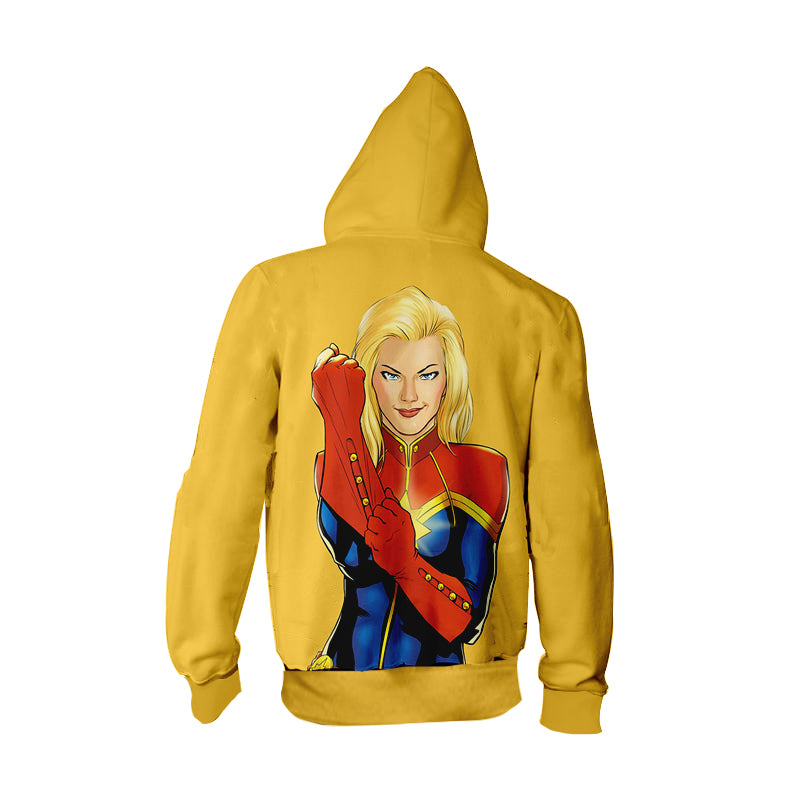 captain marvel zip up