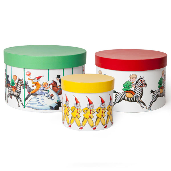 Elsa Beskow Cylinder Boxes – Set of 3 - Carousel - Overstock