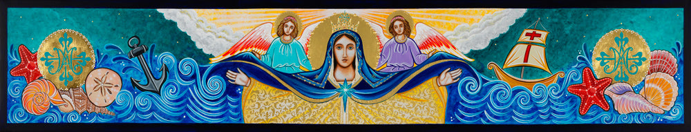 Original Artwork Mary Star of the Sea Icon