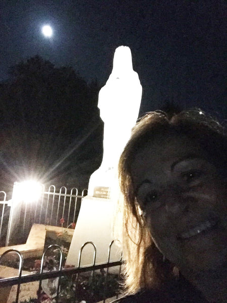 Our Lady Queen of Peace statue on Apparition Hill
