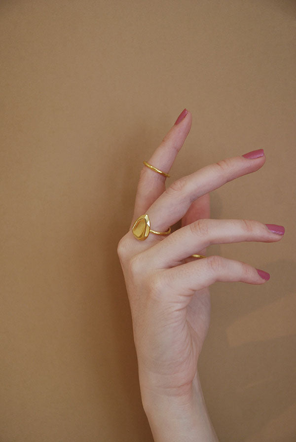 The Band Ring and The Pear Ring