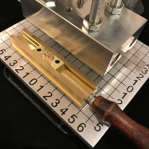 Heating Arbor Press with Sliding Alphabet Holder