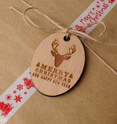Heat Pressed Wooden Tag by Heating Arbor Press