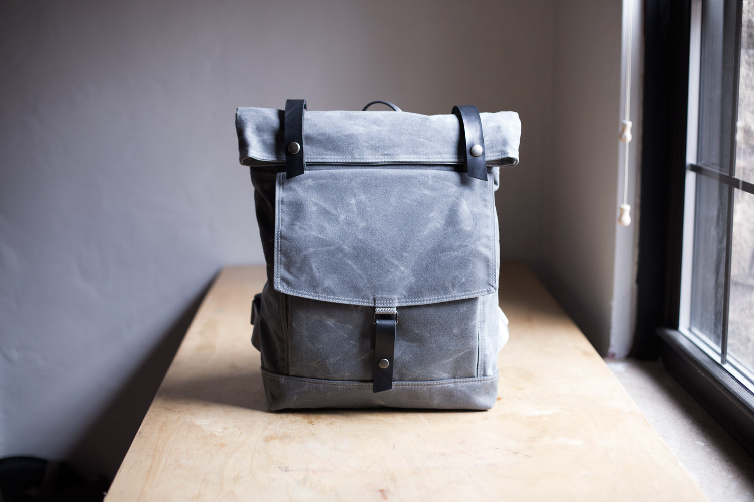 waxed canvas backpack