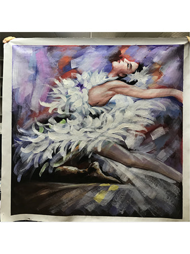 Canvas Artwork Beautiful Ballet Lady