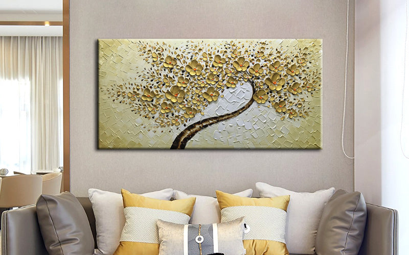 gold canvas wall art-oil painting-paintings for sale-(1)
