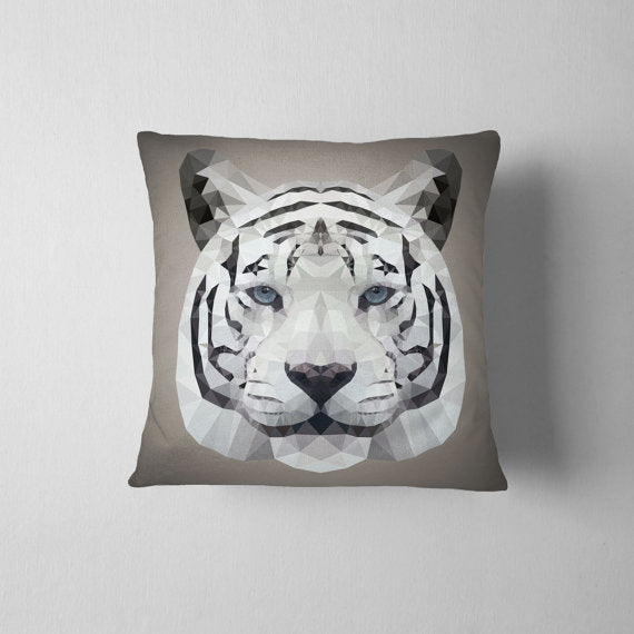 White Tiger Geometric Art Pillowcase Decorative Lewis Luxury