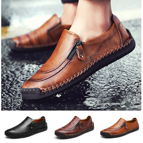 leisure leather shoes