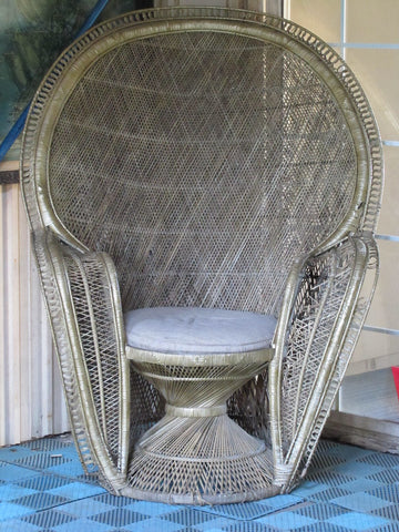 Ancient Style Wicker Chair. 