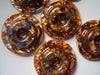 Golden torus disc pendant by Lightstones
