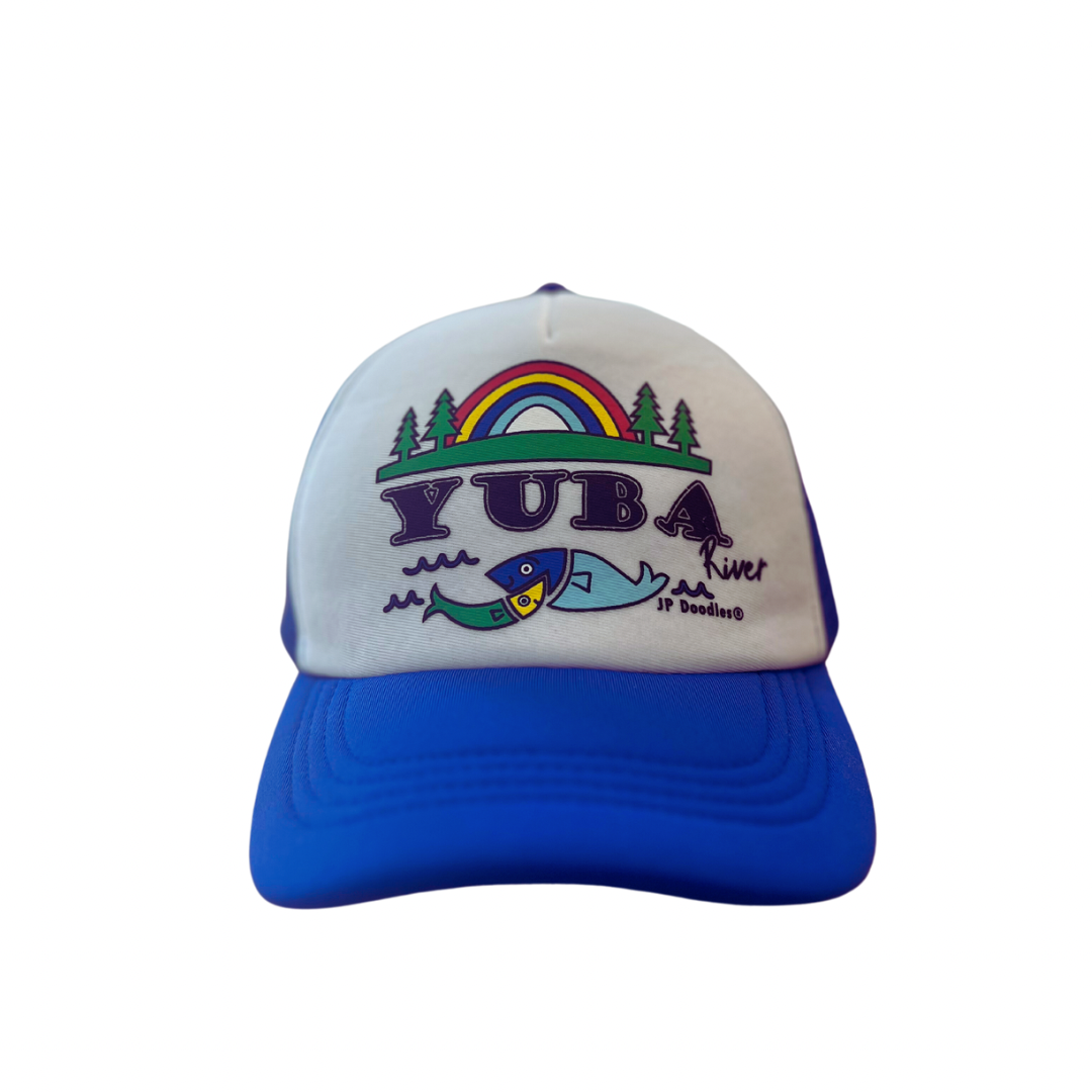 JP Doodles - Yuba River Trucker Hat - Blue