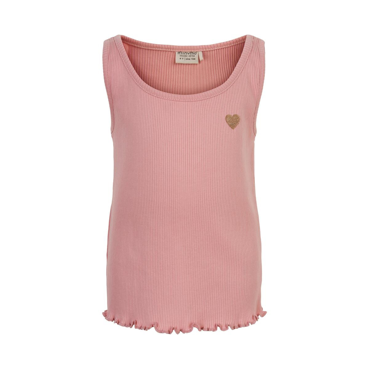 Minymo - Ribbed Top in Rose - kennethodaniel