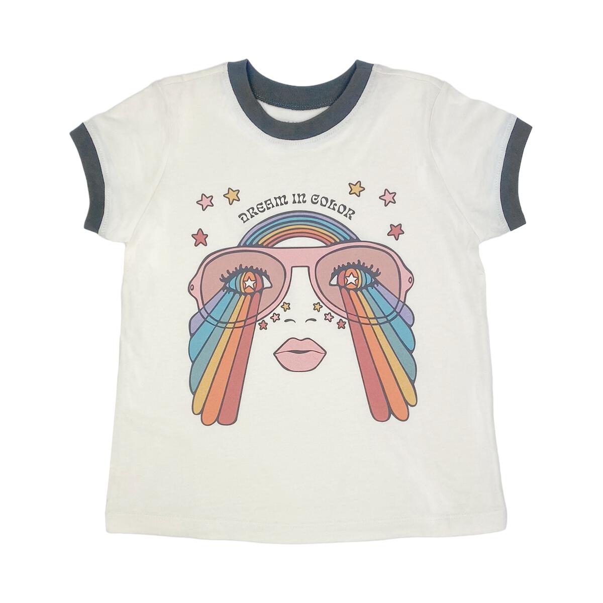 Tiny Whales - Dream in Color Ringer Tee