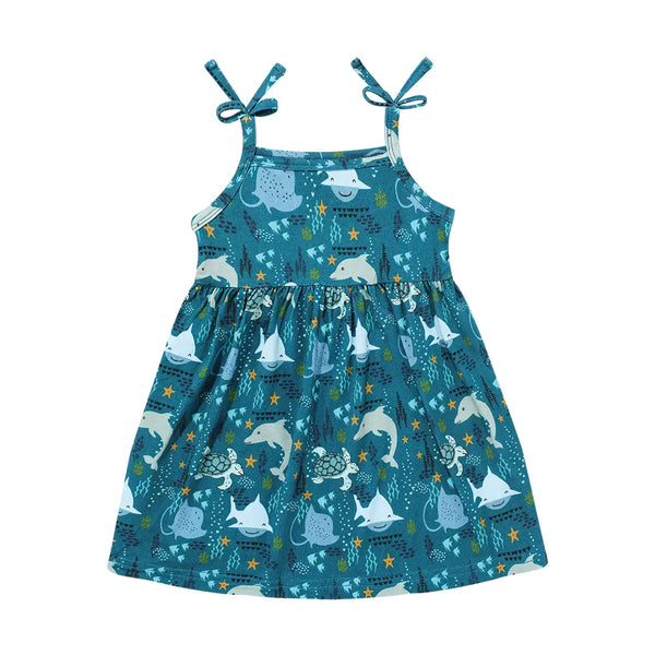 Emerson and Friends - Ocean Friends Bamboo Sundress in Baby and Toddler Sizes