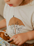 babysprouts clothing company - S23 D2: Girl's Screen-Printed Tee in Umbrella