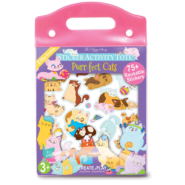 The Piggy Story - Purr-fect Cats Sticker Activity Tote