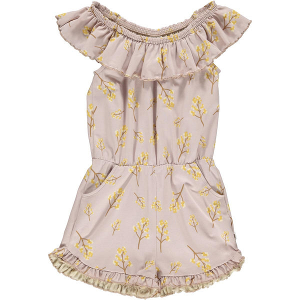 Müsli - Filipendula Shorts Romper with Rose Moon Print