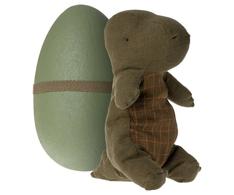 Maileg - Gantosaurus in Egg, Medium - Forest Green - Two Little Birds Boutique