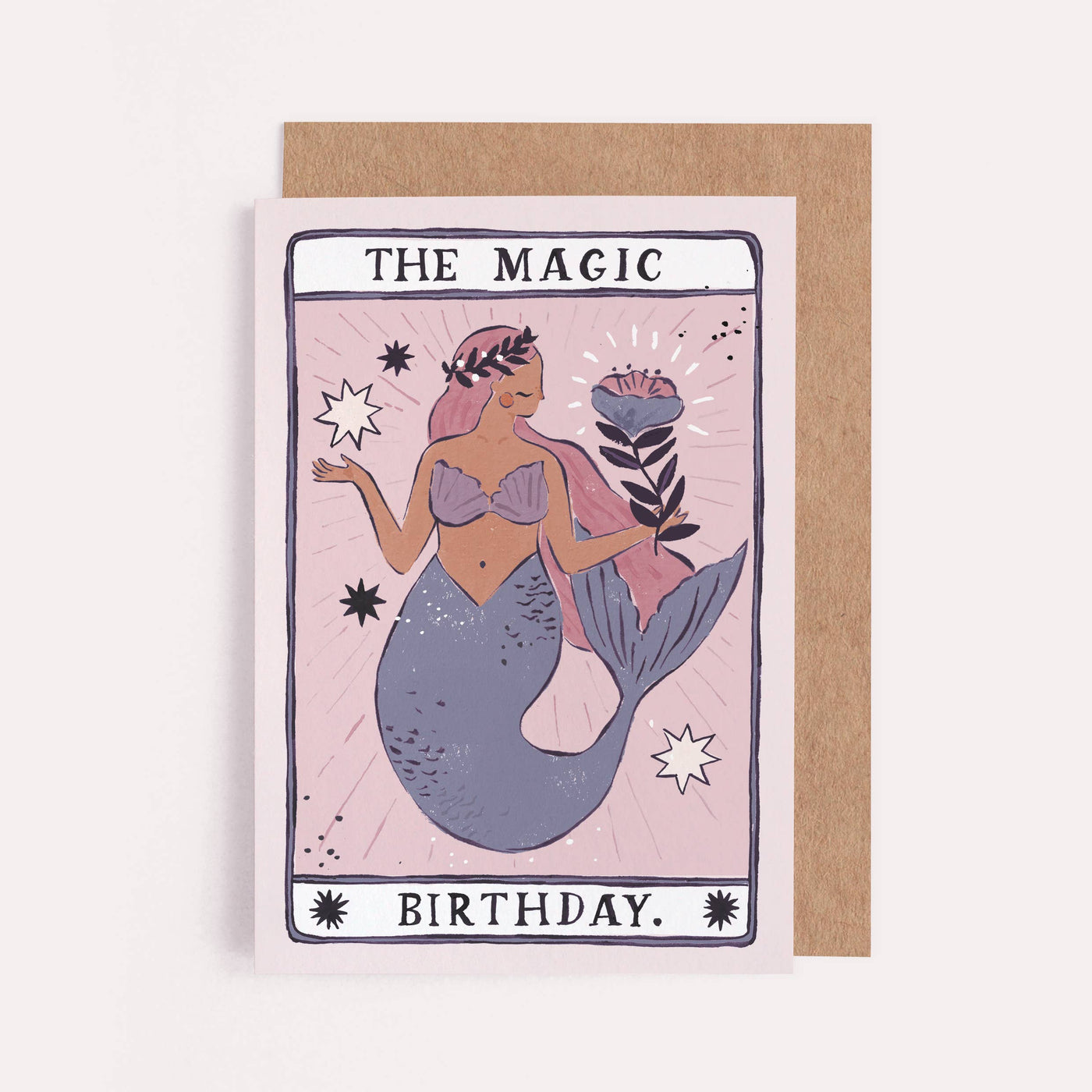Sister Paper Co. - Mermaid Magic Birthday Card | Tarot Card | Magical | Fantasy - kennethodaniel