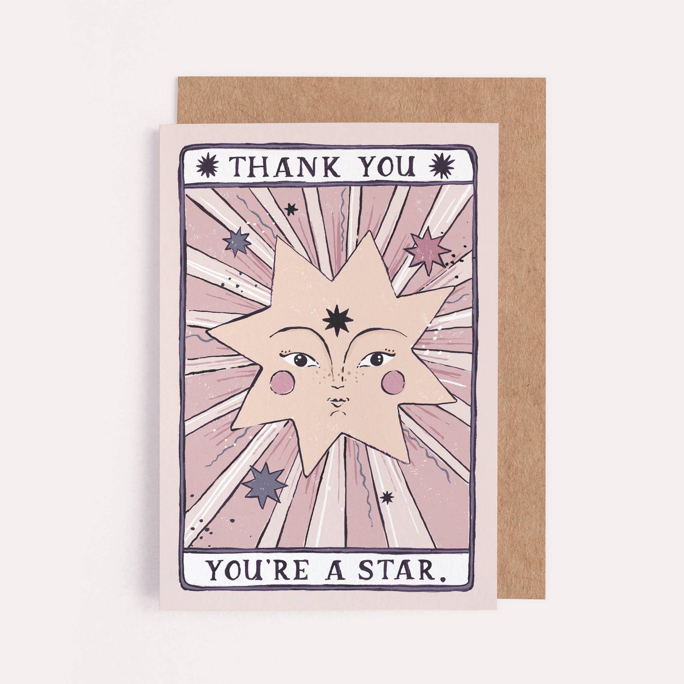 Sister Paper Co. - You're a Star Thank You Card | Thanks | Tarot Card - kennethodaniel
