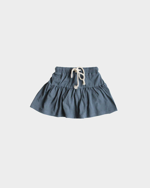 babysprouts clothing company - S23 D2: Baby Girl Skort in Dusty Blue - kennethodaniel