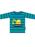 Toby Tiger - Organic Digger Applique T-Shirt (lift-the-flap)