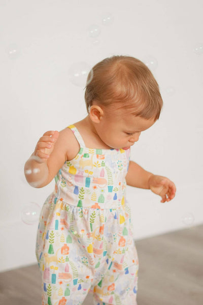 Ollie Jay - Camila Romper in Kitty Cats - kennethodaniel