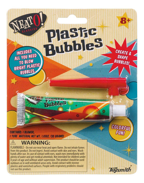 Toysmith - Neato! Plastic Bubbles, Blow & Shape Your Own