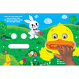 Little Hippo Books - Not a Peep - Children's Easter Sensory Board Book Featuring Touch and Feel Zipper Mouth and Googly Eyes