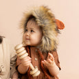 The Blueberry Hill - Lennon Lion, Cinnamon | Hand Knit Kids & Baby Hat - kennethodaniel