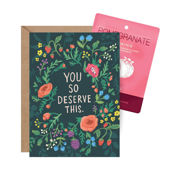 Inklings Paperie - Facial Card - You So Deserve This Mother's Day Card