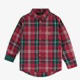 Souris Mini - Red Checkered Plaid Top in Brushed Flannel